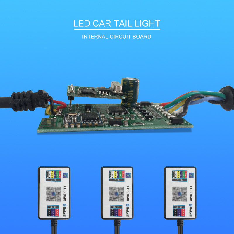 WS2811 DC12V LED Bluetooth Controller JST Connector for Car Tail Light Turn Signal Brake Light